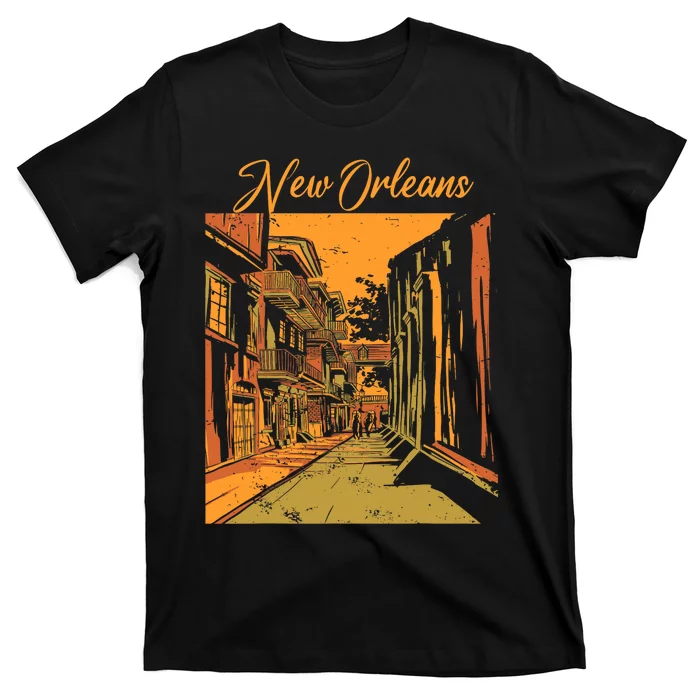 New Orleans Louisiana Souvenir Bourbon Street T-Shirt