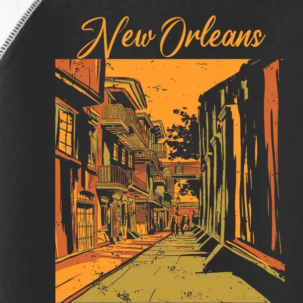 New Orleans Louisiana Souvenir Bourbon Street Toddler Fine Jersey T-Shirt