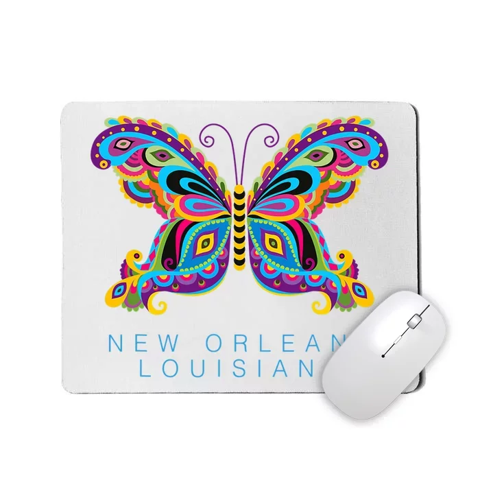 New Orleans Louisiana Souvenir Butterfly Graphic Mousepad