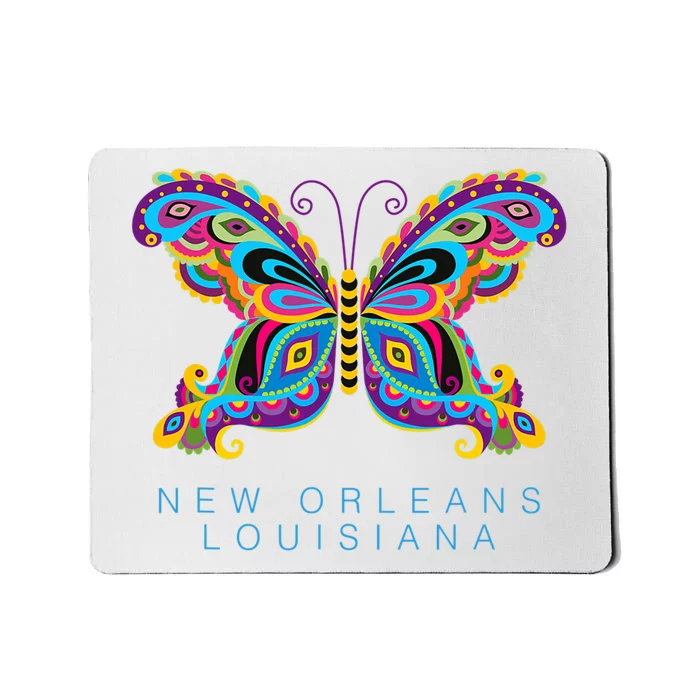 New Orleans Louisiana Souvenir Butterfly Graphic Mousepad