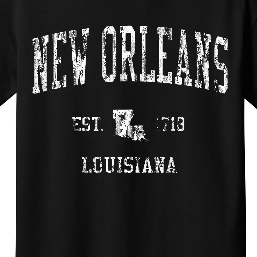 New Orleans Louisiana La Kids T-Shirt