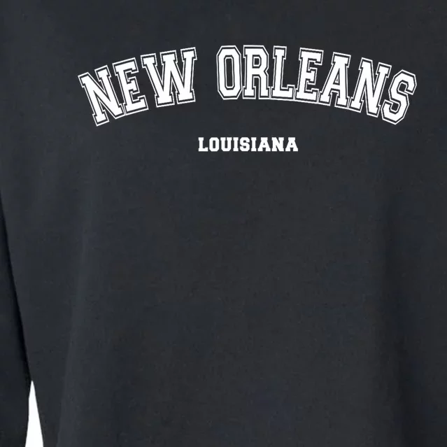 New Orleans Louisiana Cropped Pullover Crew