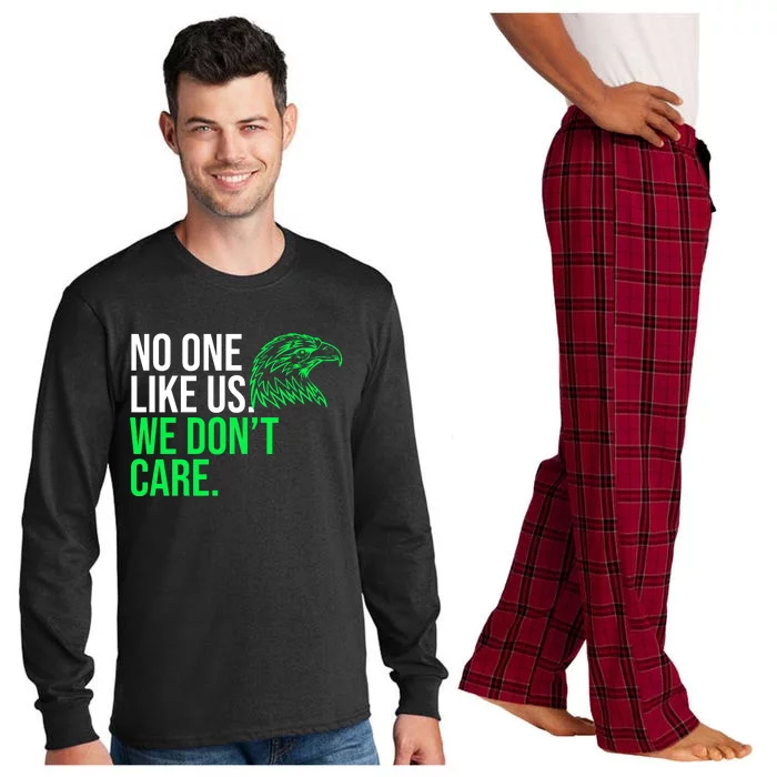 No One Likes Us We DonT Care Football Fan Long Sleeve Pajama Set