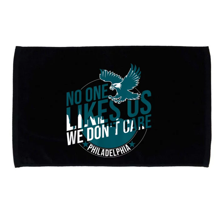 No One Likes Us We Don't Care Vintage Philly Bird Gang Funny Microfiber Hand Towel