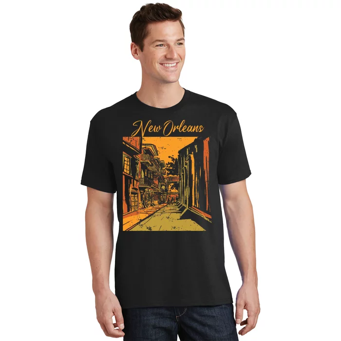 New Orleans Louisiana Souvenir Bourbon Street T-Shirt