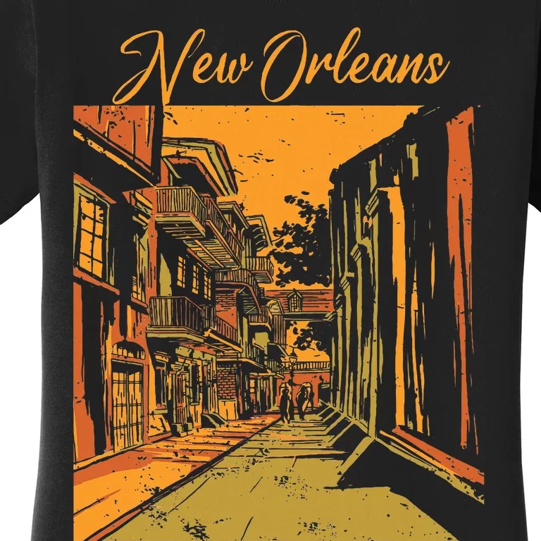 New Orleans Louisiana Souvenir Bourbon Street Women's T-Shirt