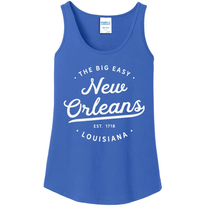 New Orleans Louisiana Big Easy Nola Ladies Essential Tank