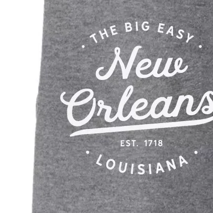 New Orleans Louisiana Big Easy Nola Doggie 3-End Fleece Hoodie