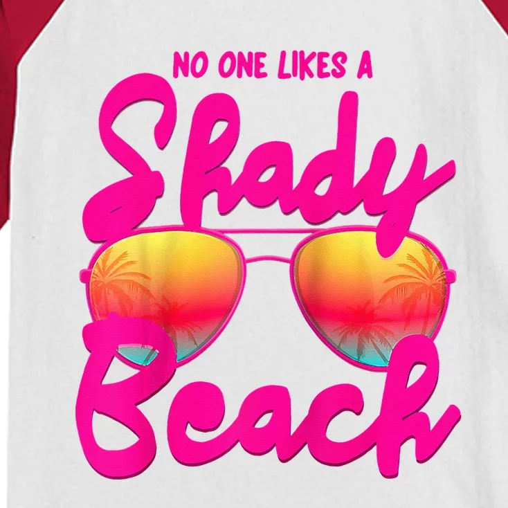 No One Like A Shady Beach And Vacay Mode Traveling Surfing Kids Colorblock Raglan Jersey