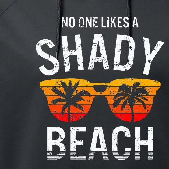 No One Like A Shady Beach Vacay Mode Traveling Surfing Women Performance Fleece Hoodie