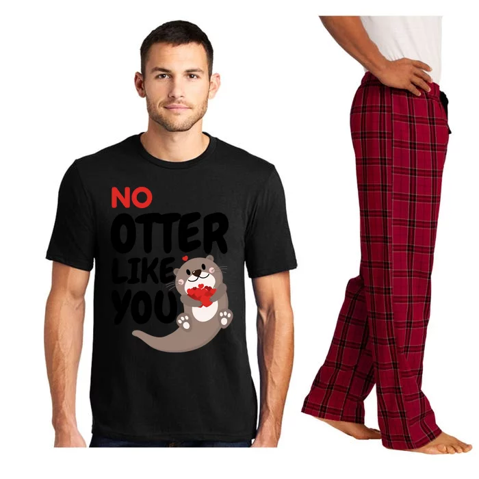 No Otter Like You Funny Otter Phrase Sweet Otter Gift Pajama Set