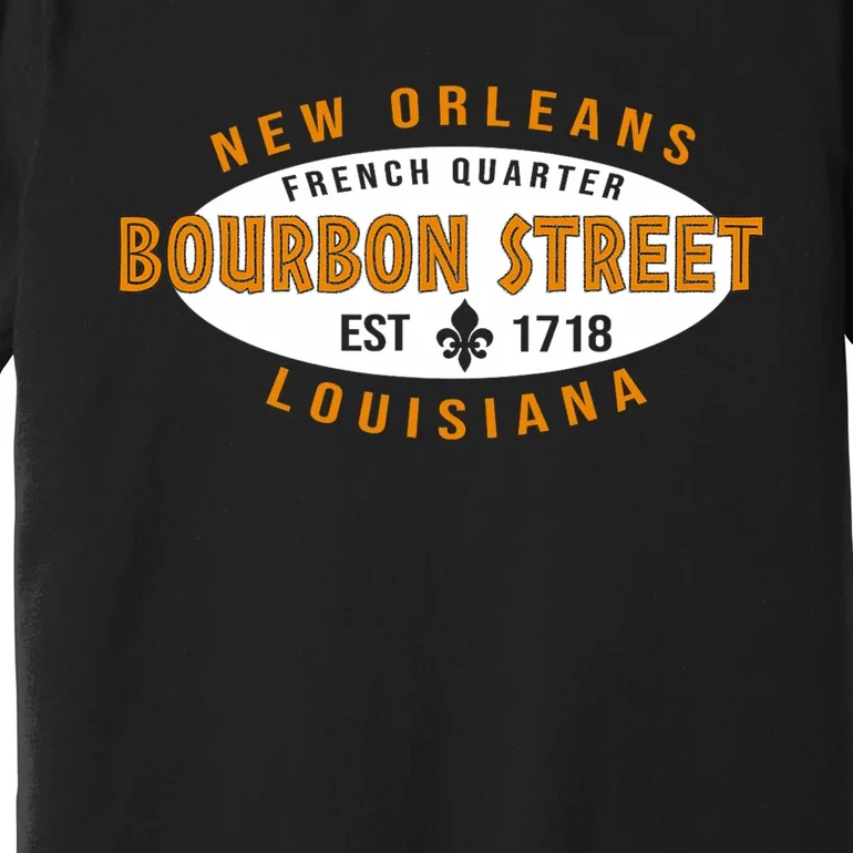 New Orleans Louisiana Bourbon Street Premium T-Shirt