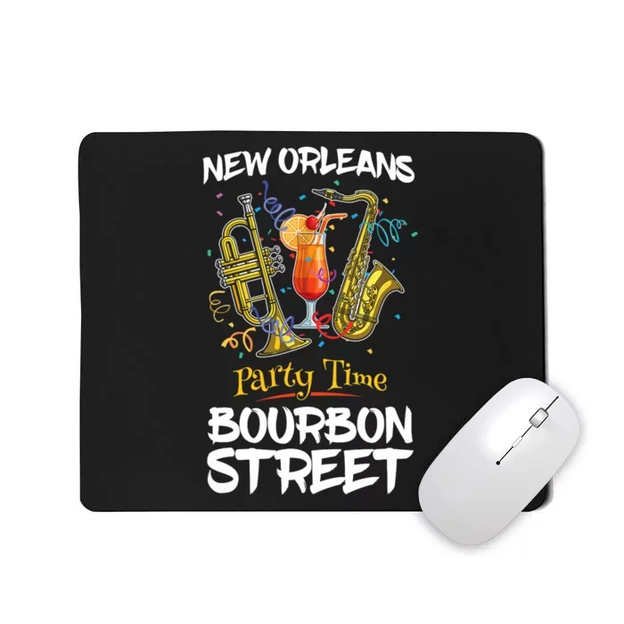 New Orleans Louisiana Bourbon Street Jazz Party Souvenir Mousepad