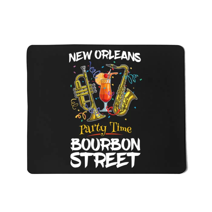 New Orleans Louisiana Bourbon Street Jazz Party Souvenir Mousepad