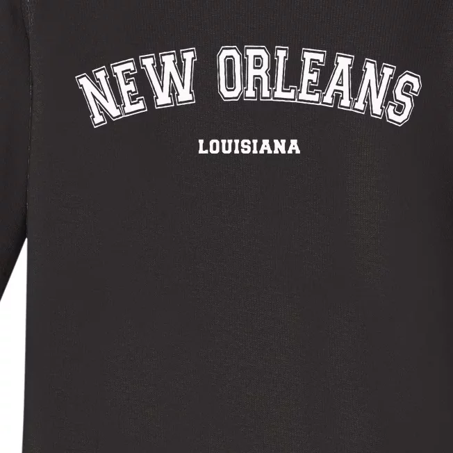 New Orleans Louisiana Baby Long Sleeve Bodysuit