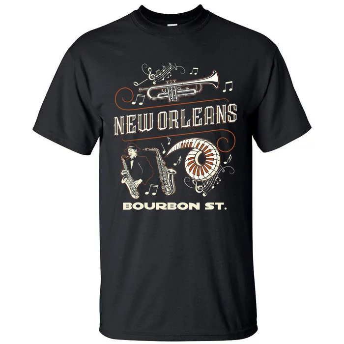 New Orleans Louisiana Jazz Festival Vintage Tall T-Shirt