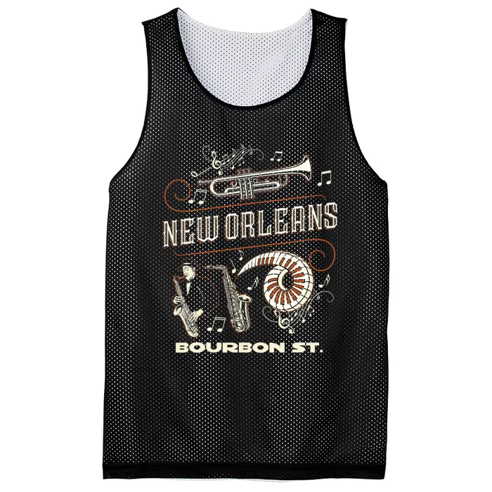 New Orleans Louisiana Jazz Festival Vintage Mesh Reversible Basketball Jersey Tank