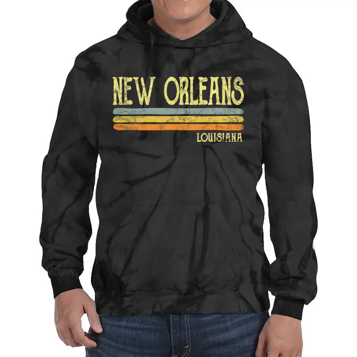 New Orleans Louisiana La Love Gift Souvenir Tie Dye Hoodie