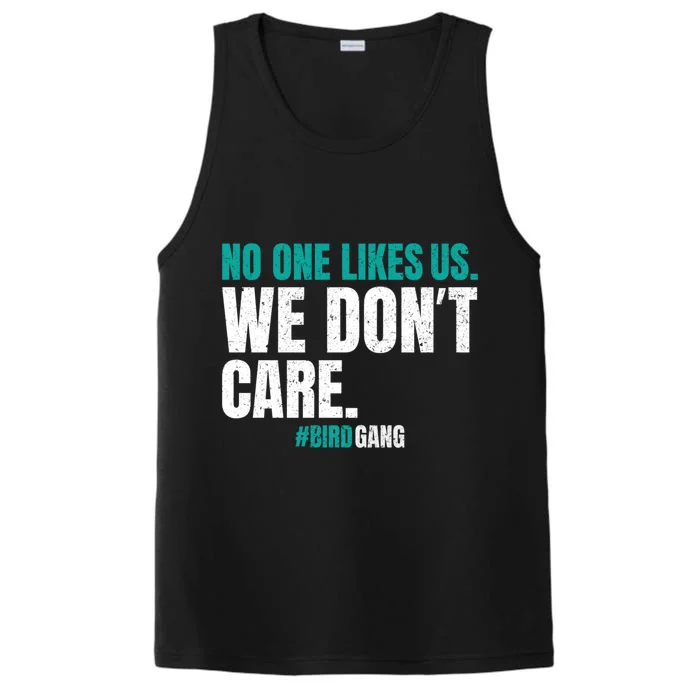 No One Likes Us We Don't Care Philly Philadelphia Football Performance Tank