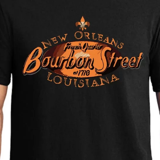 New Orleans Louisiana Bourbon Street French Quarter Pajama Set