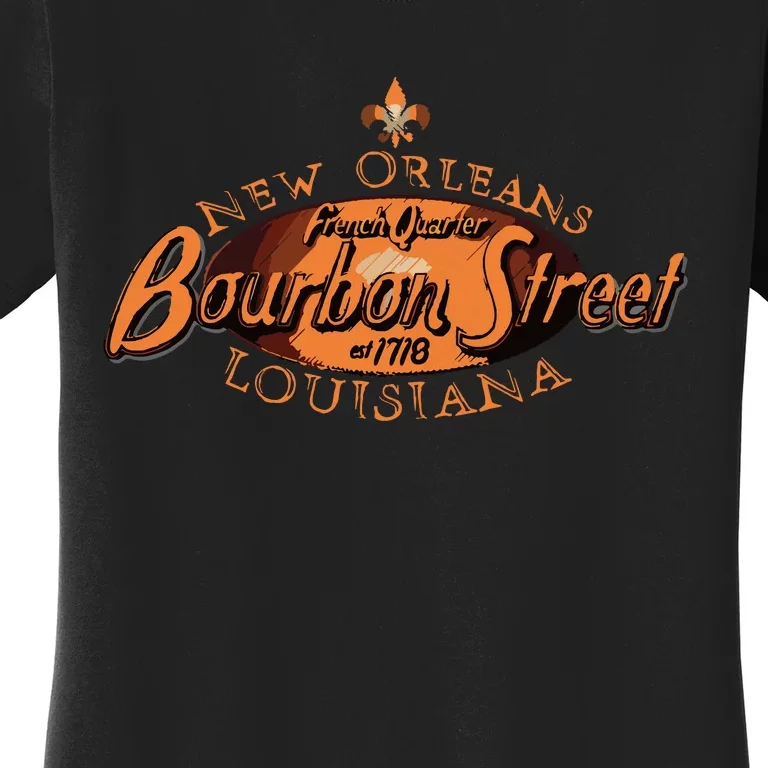 New Orleans Louisiana Bourbon Street French Quarter Women's T-Shirt