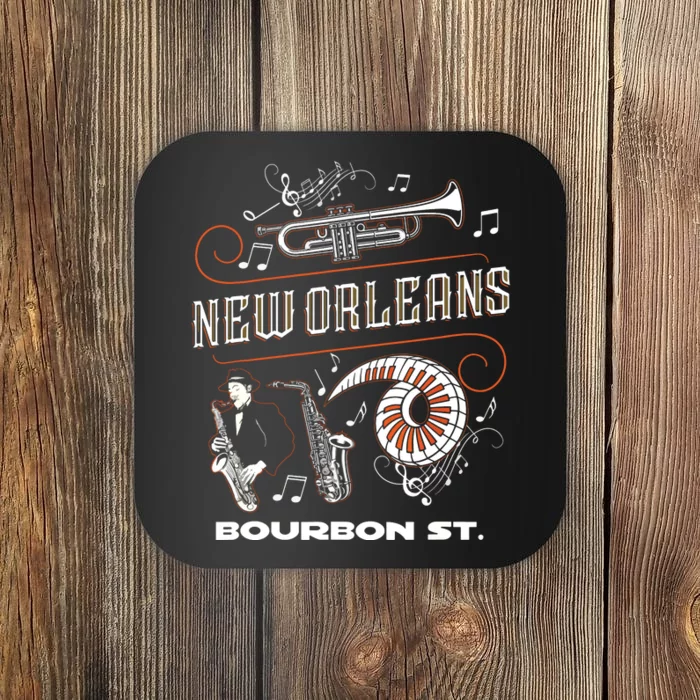 New Orleans Louisiana Jazz Festival Vintage Coaster