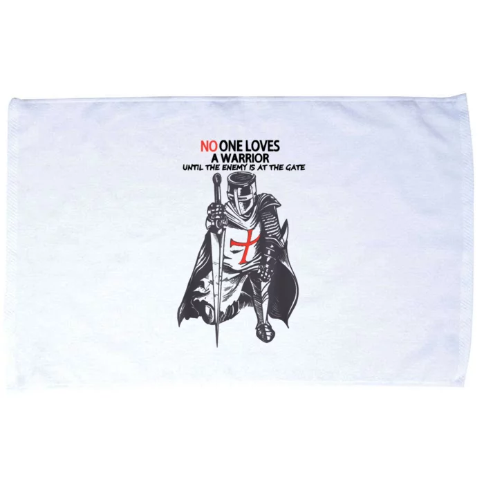 No One Loves A Warrior, Warriors Of Christ Knights Templar Microfiber Hand Towel