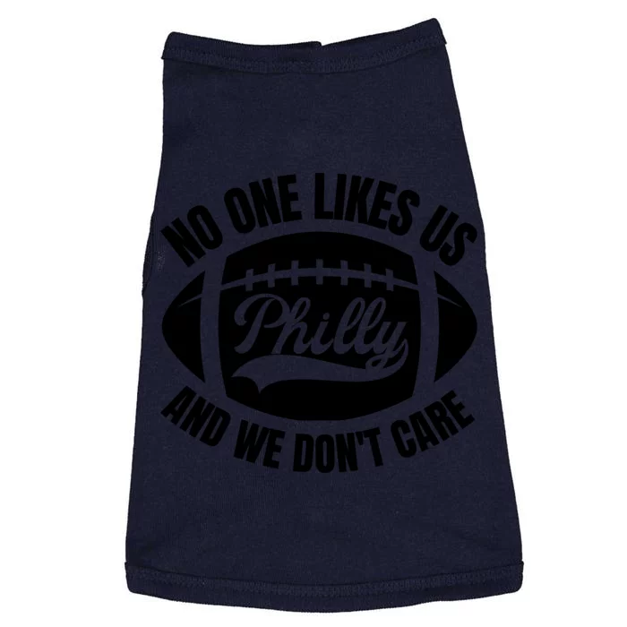 No One Likes Us We Don't Care Vintage Philly Bird Gang Funny Doggie Tank