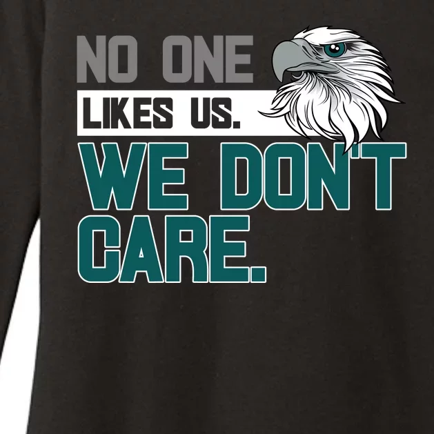 No One Likes Us We Don't Care Football Fan Womens CVC Long Sleeve Shirt