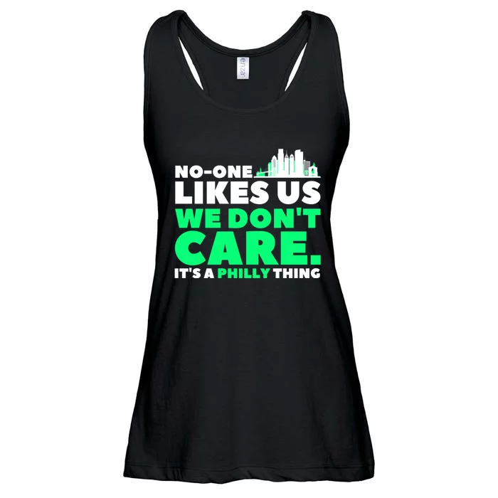 No One Likes Us We Don't Care Vintage Philly Bird Gang Funny Ladies Essential Flowy Tank