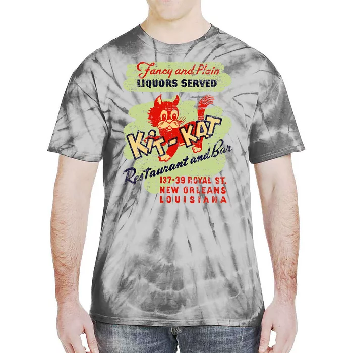 New Orleans Louisiana Restaurant Bar Vintage Advertising Tie-Dye T-Shirt