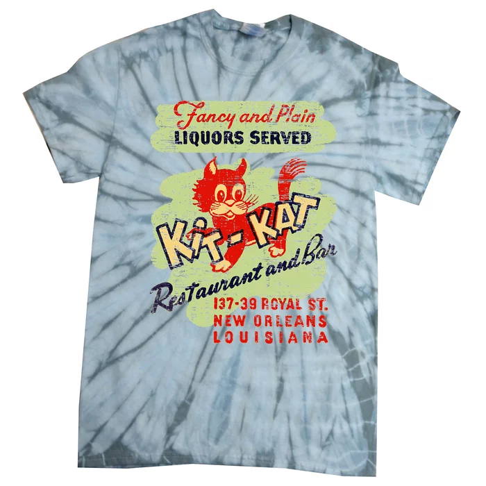 New Orleans Louisiana Restaurant Bar Vintage Advertising Tie-Dye T-Shirt