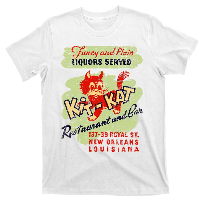 New Orleans Louisiana Restaurant Bar Vintage Advertising T-Shirt