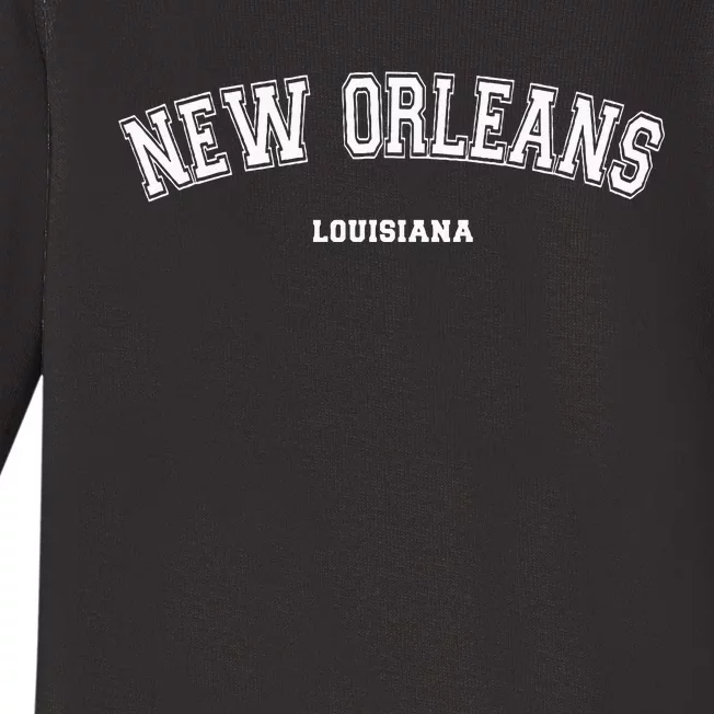 New Orleans Louisiana Baby Long Sleeve Bodysuit