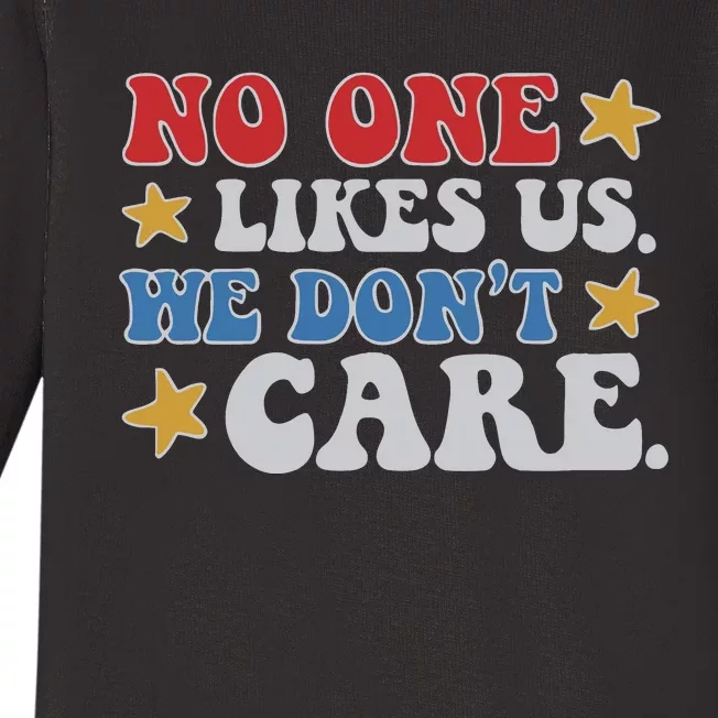 No One Likes Us Usa Stars Baby Long Sleeve Bodysuit