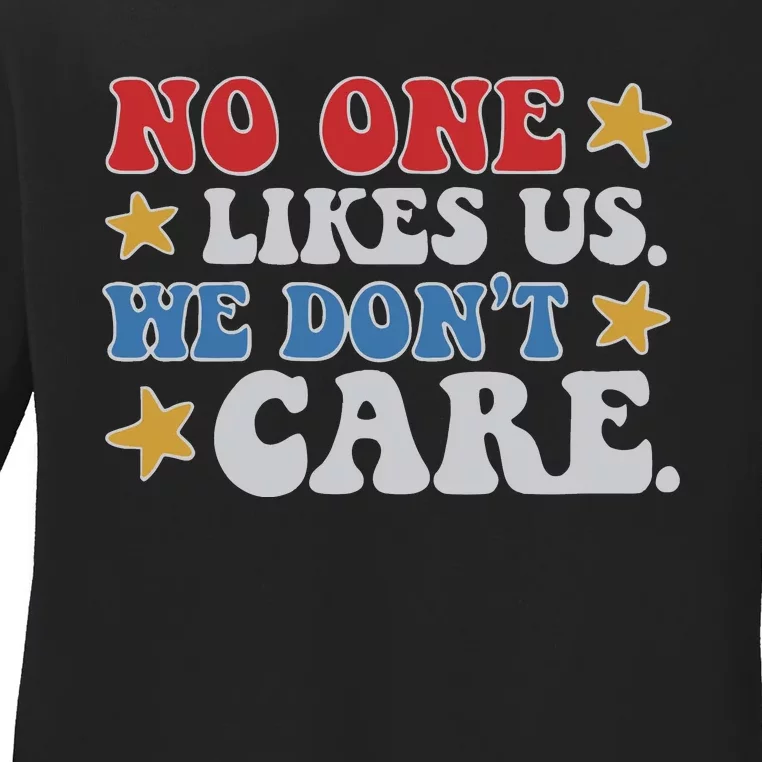 No One Likes Us Usa Stars Ladies Long Sleeve Shirt