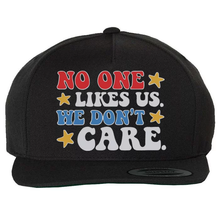 No One Likes Us Usa Stars Wool Snapback Cap