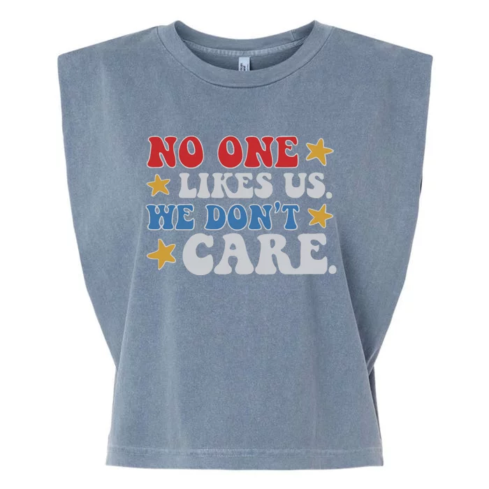 No One Likes Us Usa Stars Garment-Dyed Women's Muscle Tee