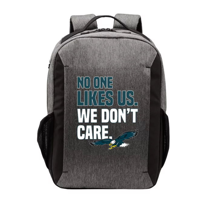 No One Likes Us We Don't Care Philadelphia Philly Fan Vector Backpack