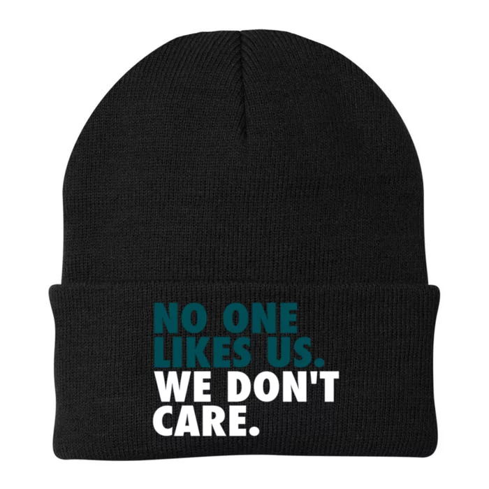 No One Likes Us We Don't Care Philadelphia Philly Fan Knit Cap Winter Beanie