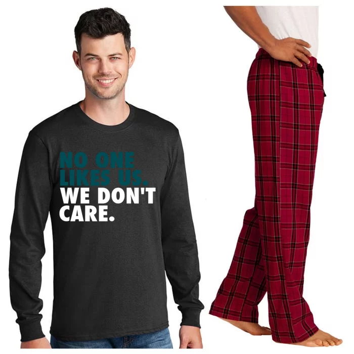 No One Likes Us We Don't Care Philadelphia Philly Fan Long Sleeve Pajama Set