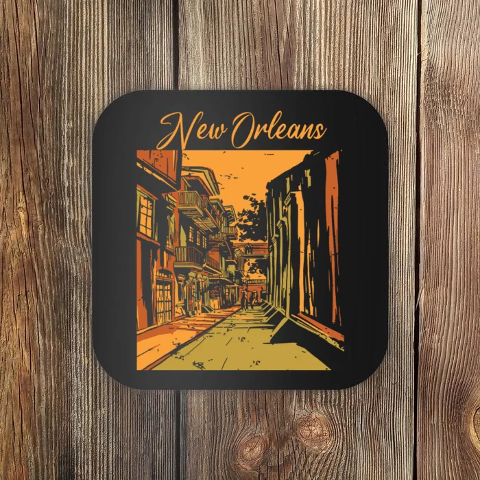 New Orleans Louisiana Souvenir Bourbon Street Coaster