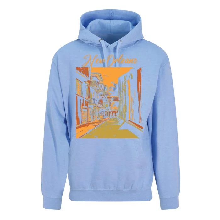 New Orleans Louisiana Souvenir Bourbon Street Unisex Surf Hoodie