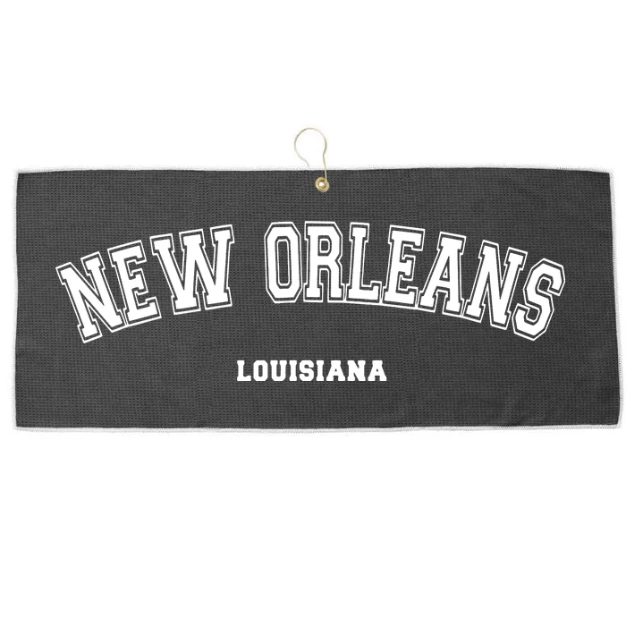 New Orleans Louisiana Large Microfiber Waffle Golf Towel