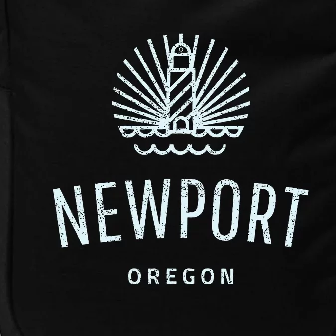 Newport Oregon Lighthouse Coast Souvenir Impact Tech Backpack