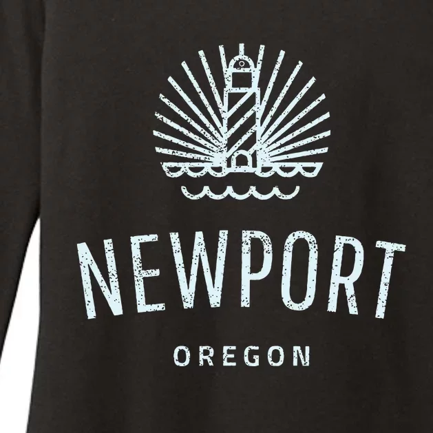 Newport Oregon Lighthouse Coast Souvenir Womens CVC Long Sleeve Shirt