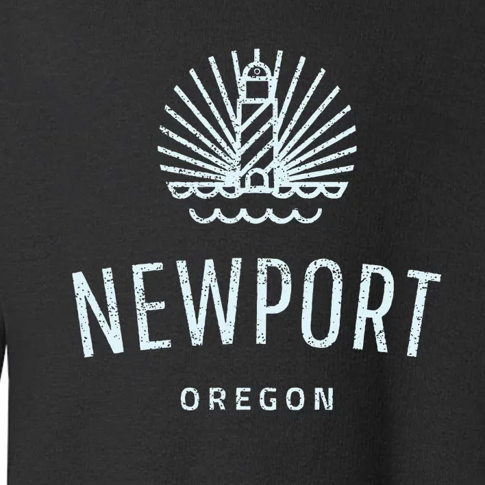 Newport Oregon Lighthouse Coast Souvenir Toddler Sweatshirt