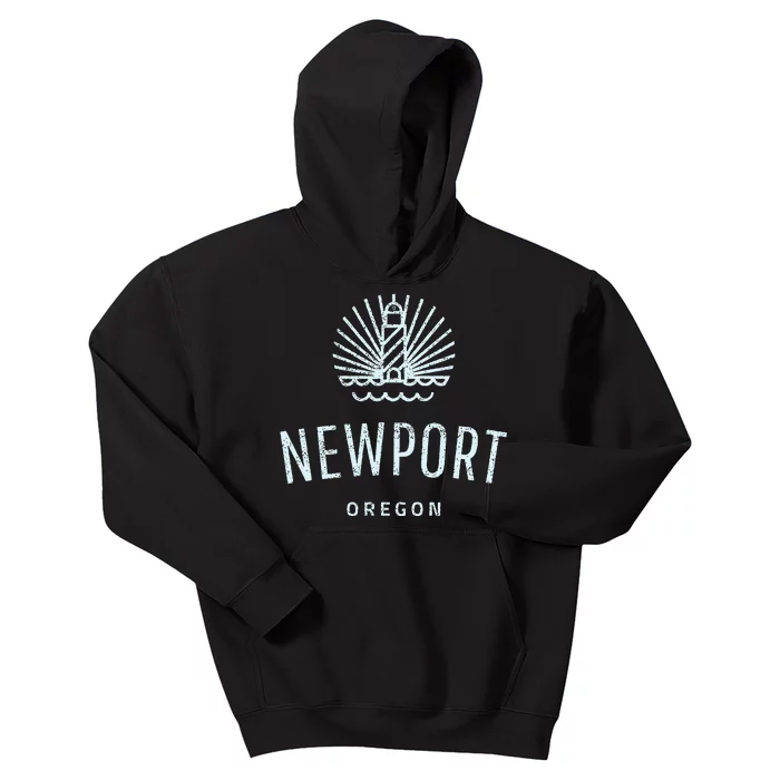 Newport Oregon Lighthouse Coast Souvenir Kids Hoodie