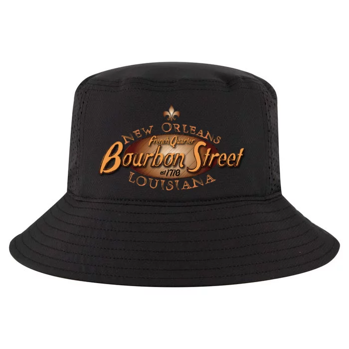 New Orleans Louisiana Bourbon Street French Quarter Cool Comfort Performance Bucket Hat