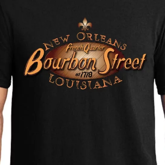 New Orleans Louisiana Bourbon Street French Quarter Pajama Set